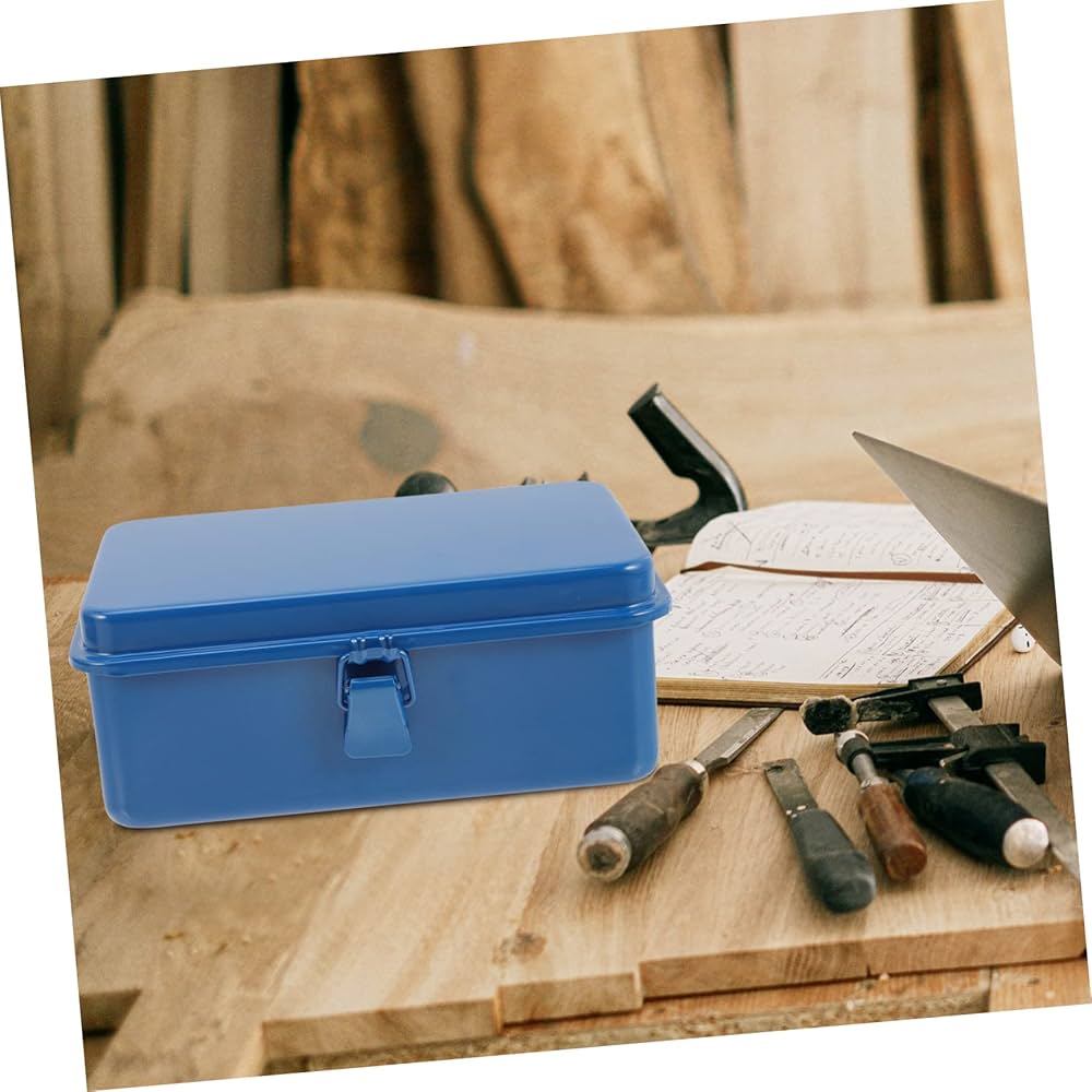 Amazon.co.jp: Angoily 鉄製ツールボックス 収納コンテナ ツール